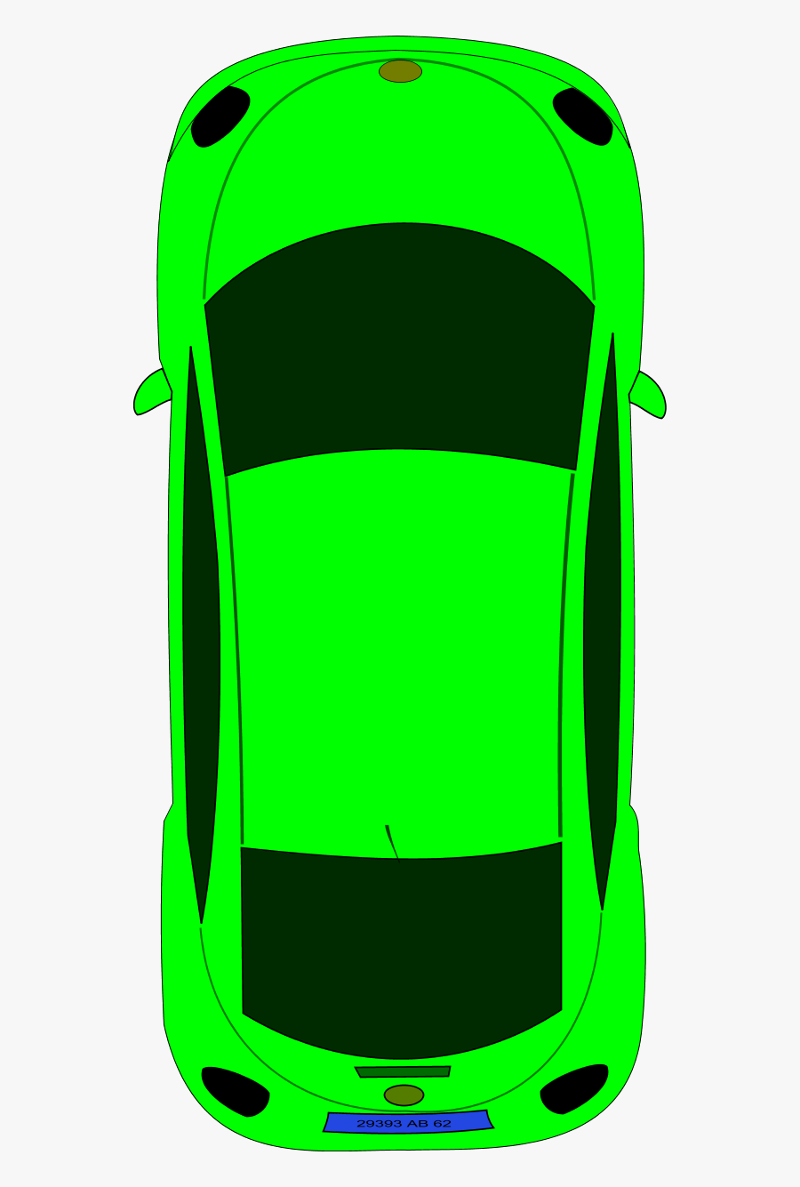 45 Top View Of Car Clipart Images - Car Top View Clipart, Transparent Clipart