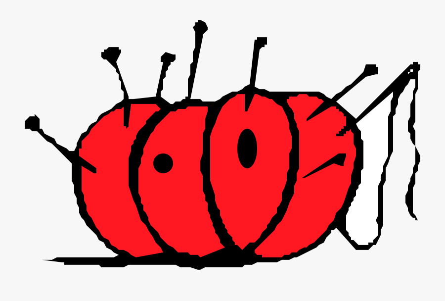 Needles In Cushion - Sewing Transparent Needles, Transparent Clipart