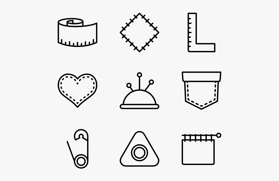 Handcrafts - Wedding Icons, Transparent Clipart