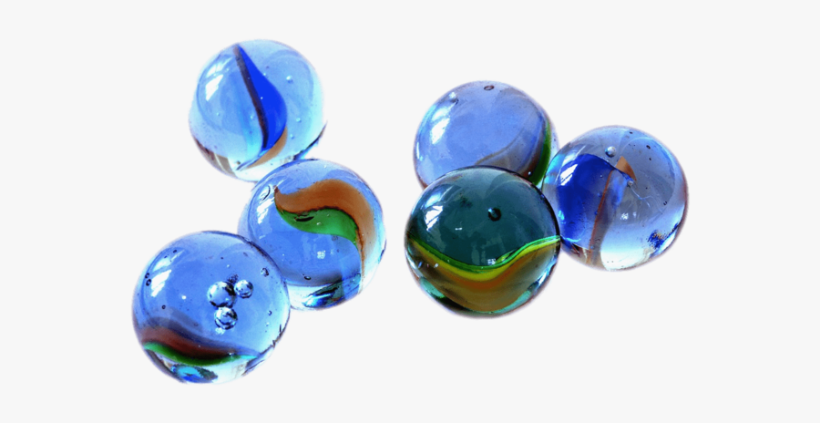 Small Blue Marbles - Marbles Png, Transparent Clipart
