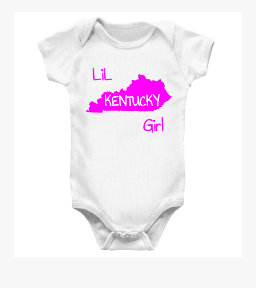 Lil Kentucky Girl Baby Creeper White Rabbit Skins Infant - Active Shirt, Transparent Clipart