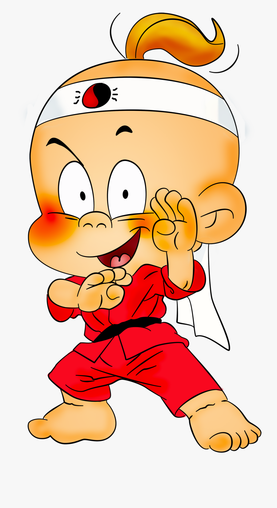 Funny Cartoon Kittens Clip Art - Karate Baby Cartoon, Transparent Clipart