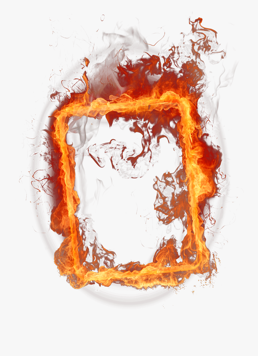 Fire Frame Png Clipart Min - Marco De Fuego Png, Transparent Clipart