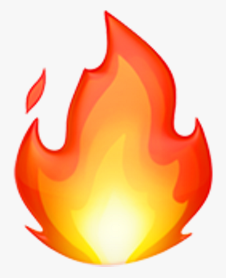 Tumblr Emoji Fire Red - Emoji Flamme, Transparent Clipart