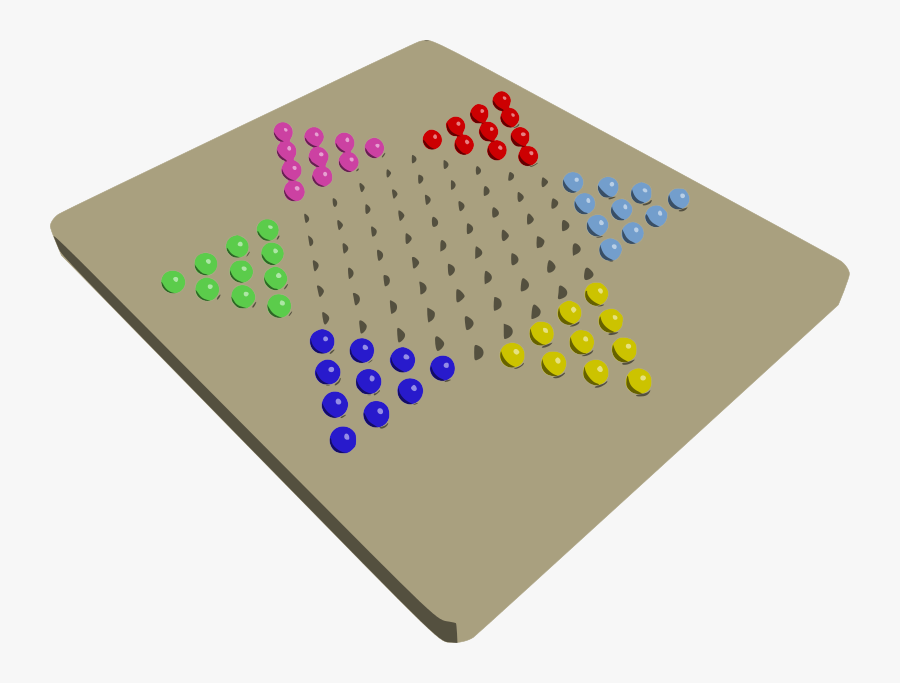 Chinese Checkers, Transparent Clipart