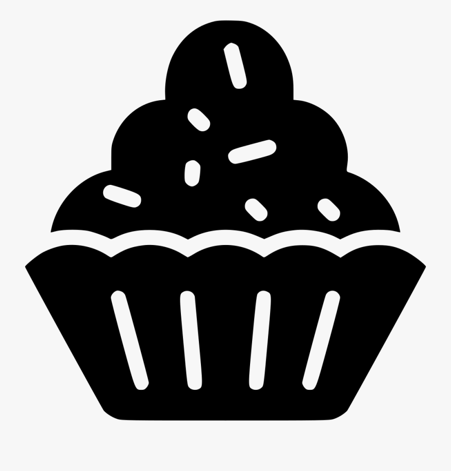 Transparent Muffin Clipart Black And White - Free Svg Cupcake, Transparent Clipart