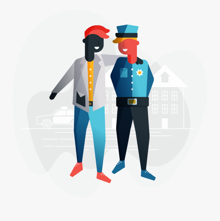 Police Officer Clipart Equipment - Cartoon, Transparent Clipart