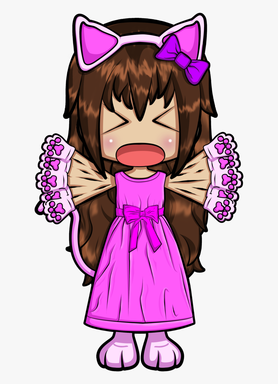 Girl Screaming Png - Anime Girl Screaming Chibi, Transparent Clipart