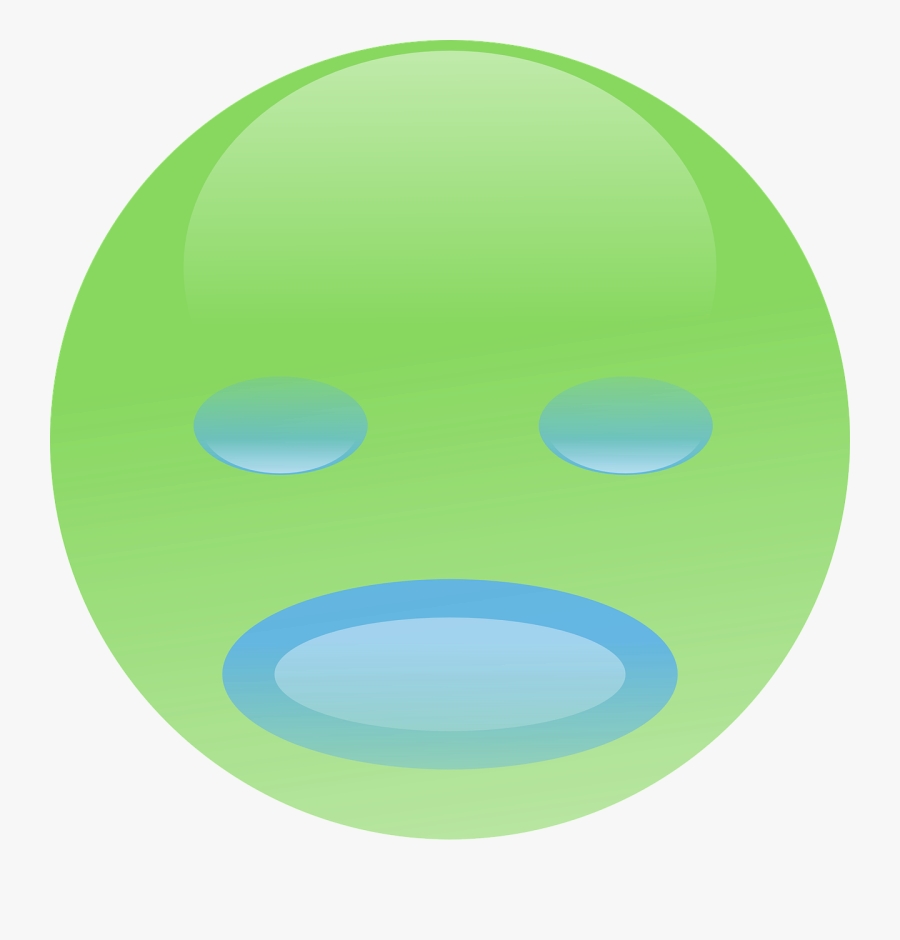 Yelling Face - Circle, Transparent Clipart