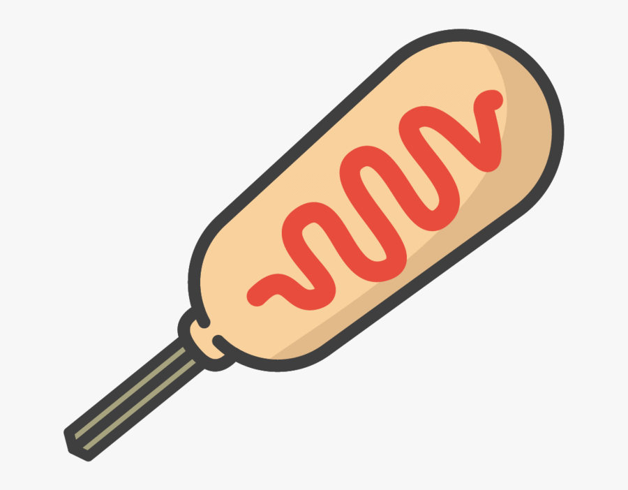 Corn Dog With Ketchup Shirt, Transparent Clipart