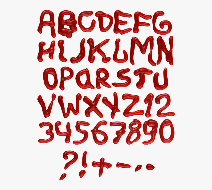 Clip Art Buy And Dress Your - Ketchup Typeface, Transparent Clipart