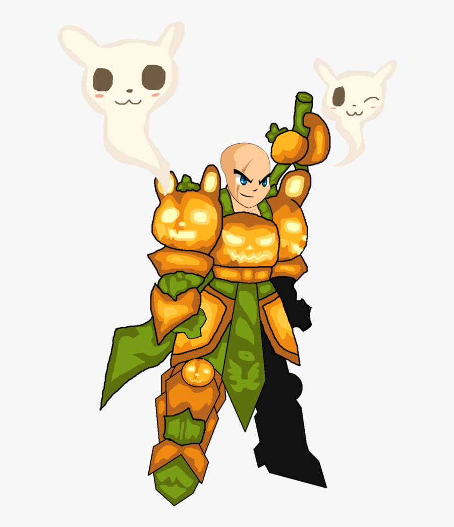 Kawaii Pumpkin Clipart - Aqw Pumpkin Armor, Transparent Clipart