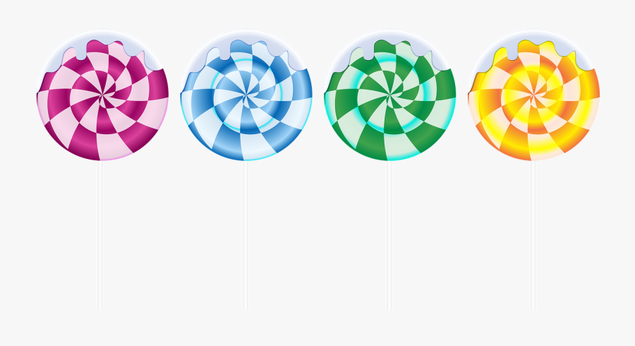 Sweetmeats Clipart On A Stick Free Picture - Леденец На Палочке Png, Transparent Clipart
