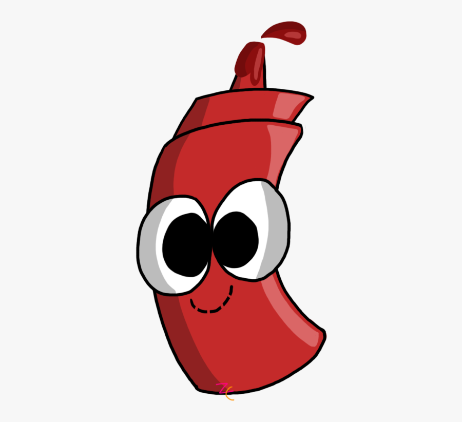 Cartoon Ketchup Bottle Clipart, Transparent Clipart