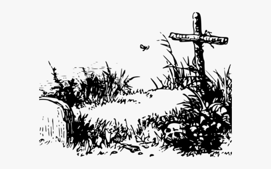 Free Graveyard Clipart, Download Free Clip Art On Owips - Grave And Cross Clipart, Transparent Clipart