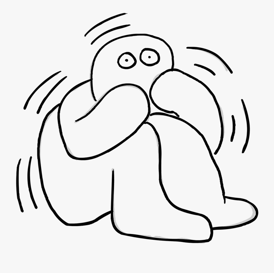 Fear Clipart Transparent - Lack Of Confidence Cartoon, Transparent Clipart