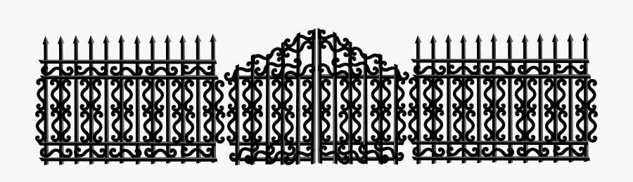 Iron Fence Clipart - Broken Gate Clipart, Transparent Clipart