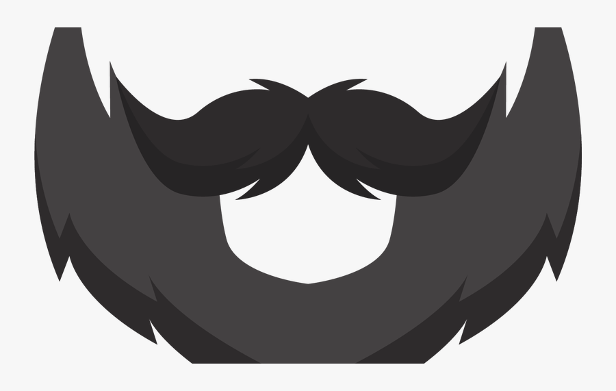 Beard Sillouette - Transparent Background Moustache Cartoon, Transparent Clipart