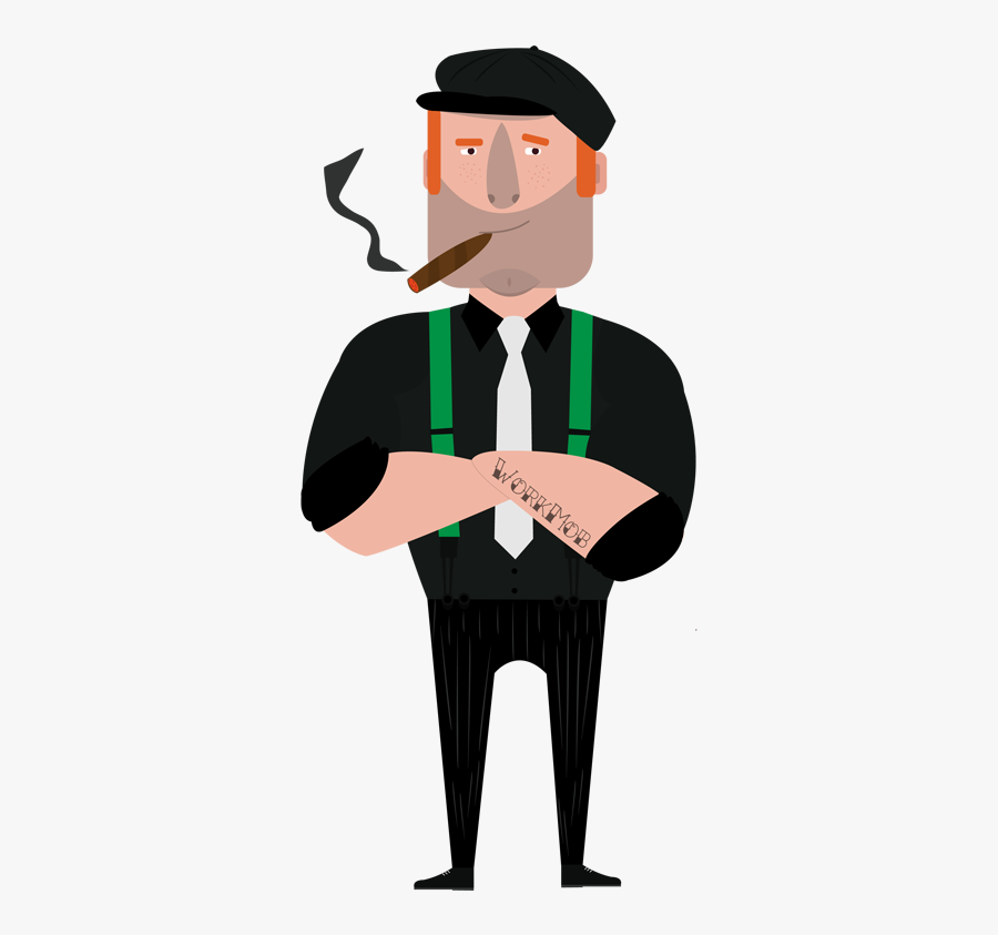 The Work Mob Clip - Irish Gangster Clipart, Transparent Clipart