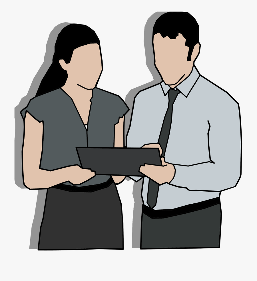 Computer Clipart Colleagues - Co Worker Clipart, Transparent Clipart