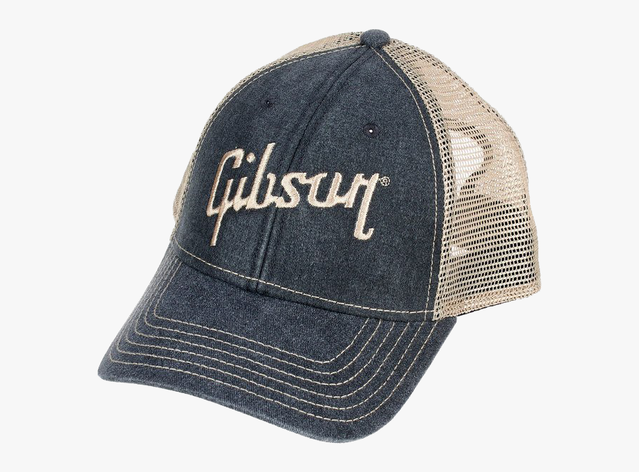 Gibson Faded Denim Hat, Transparent Clipart