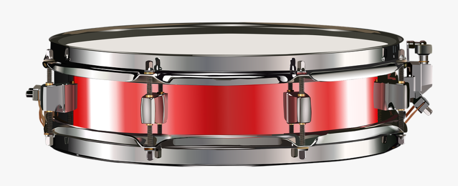 Small Drum, Snare Drum, Red, - B1330, Transparent Clipart