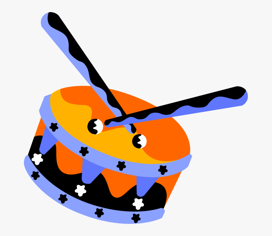 Vector Illustration Of Drum Set Or Drum Kit Percussion, Transparent Clipart