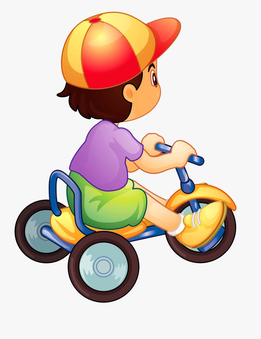 Bd E F Orig Dibujos Y - Baby On Bike Cartoon, Transparent Clipart
