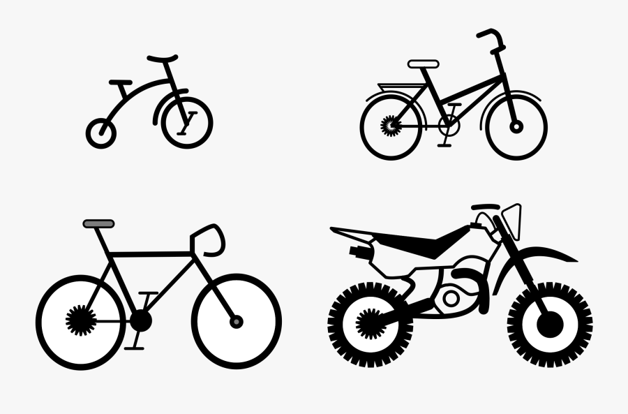 Bicycle,monochrome Photography,bicycle Wheel - Bikes Small Png, Transparent Clipart