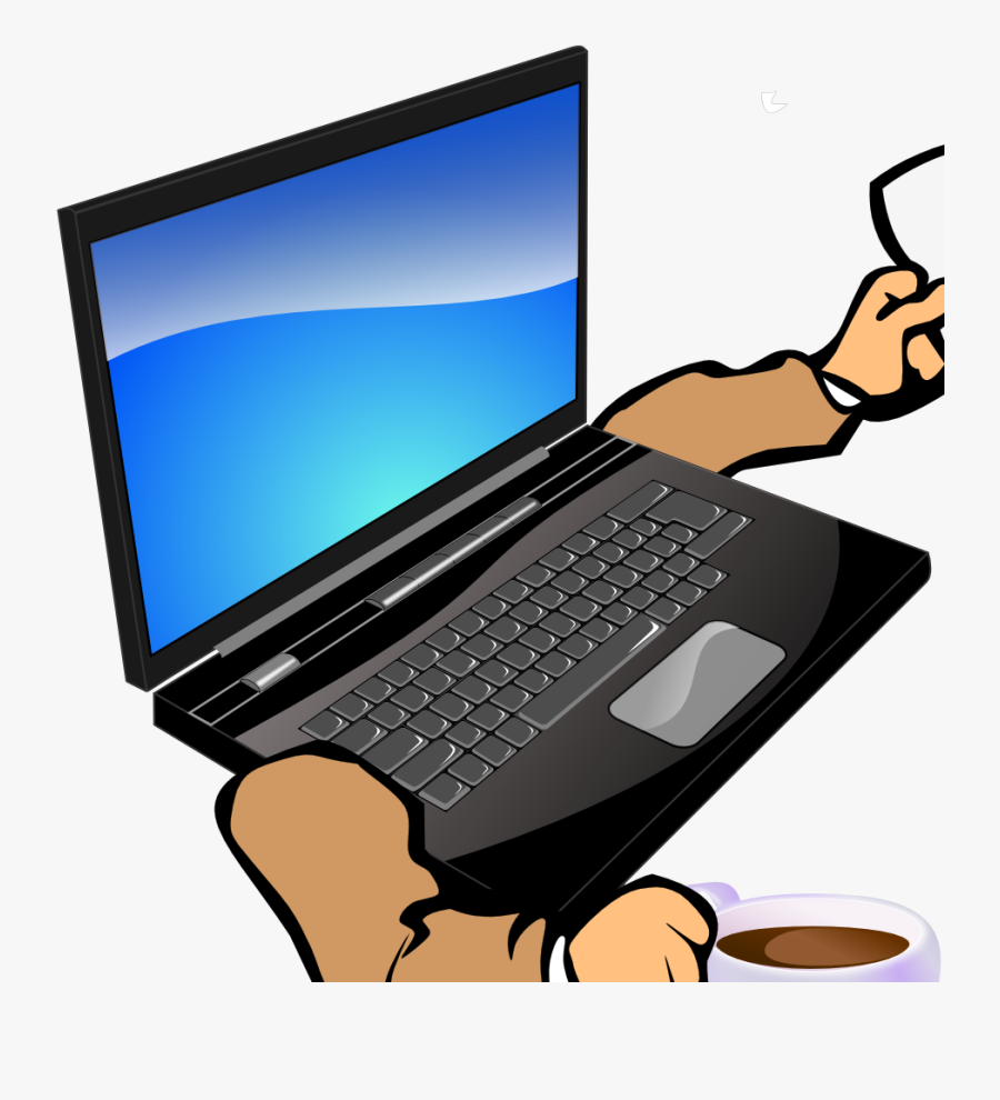 Clipartist Net Clip Art Chovynz Walking Svg - Transparent Background Laptop Clipart Png, Transparent Clipart