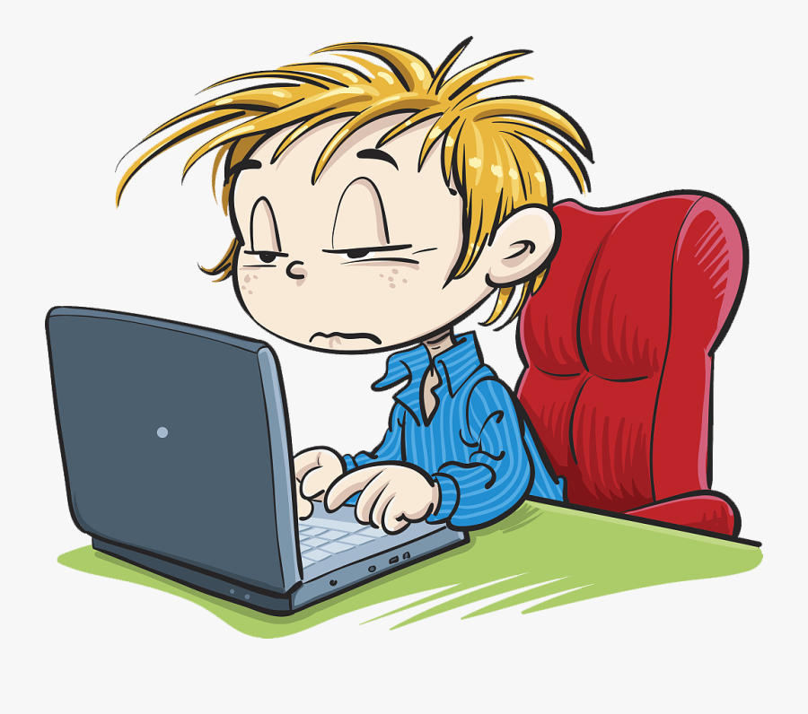 Cartoon Computer Clip Art - Clip Art Computer Cartoon Png, Transparent Clipart