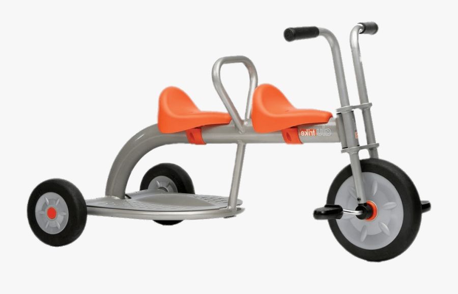 Tricycle With Double Seating - Alu Trike, Transparent Clipart