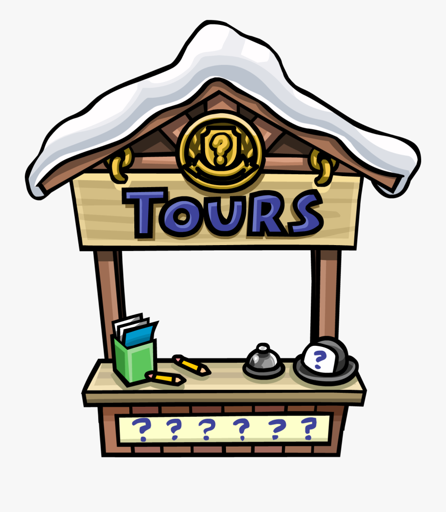 Tour Booth - Club Penguin Tour Stand, Transparent Clipart