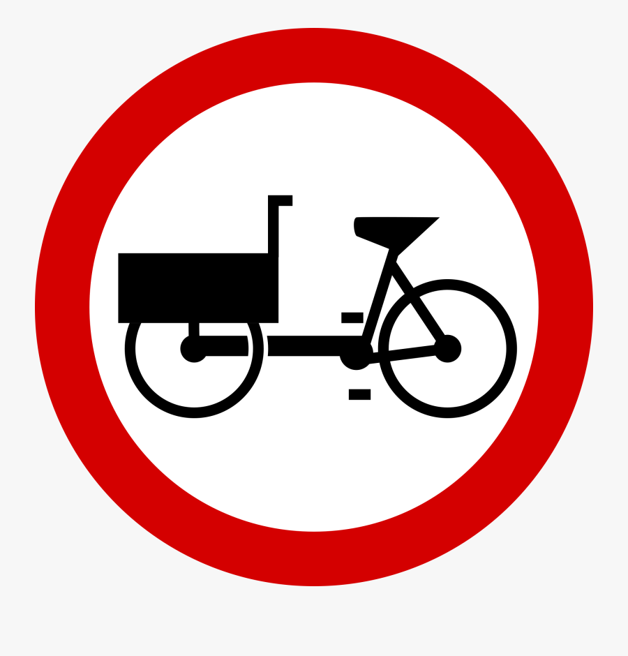 Image Tricycle Clipart Trishaw - Пътен Знак В7, Transparent Clipart