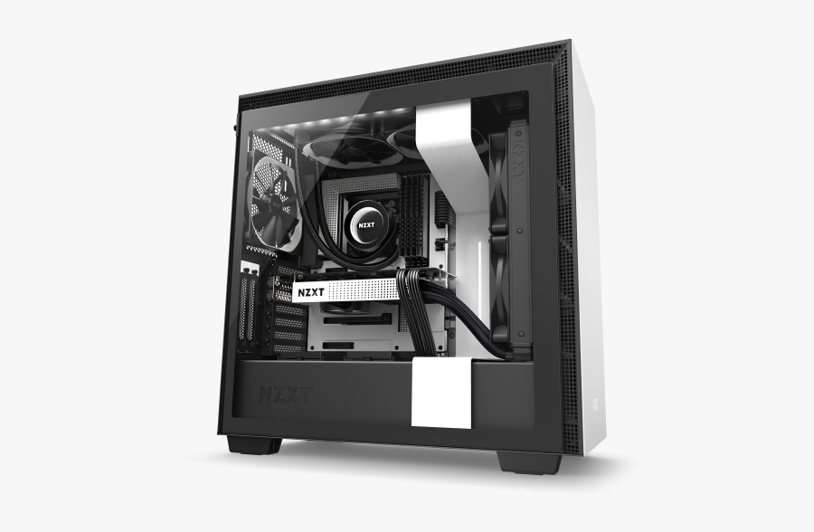 Computer Clipart Hyper - Nzxt H210, Transparent Clipart
