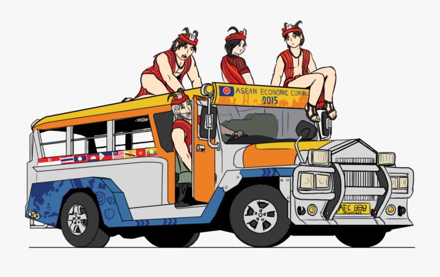 Philippines The Igorot - Jeepney Drawing, Transparent Clipart
