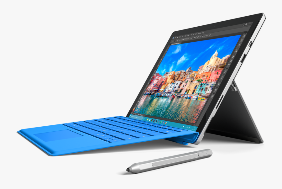 Drawing Computers Computer Keyboard Transparent Png - Tablette Microsoft Surface Pro 4, Transparent Clipart