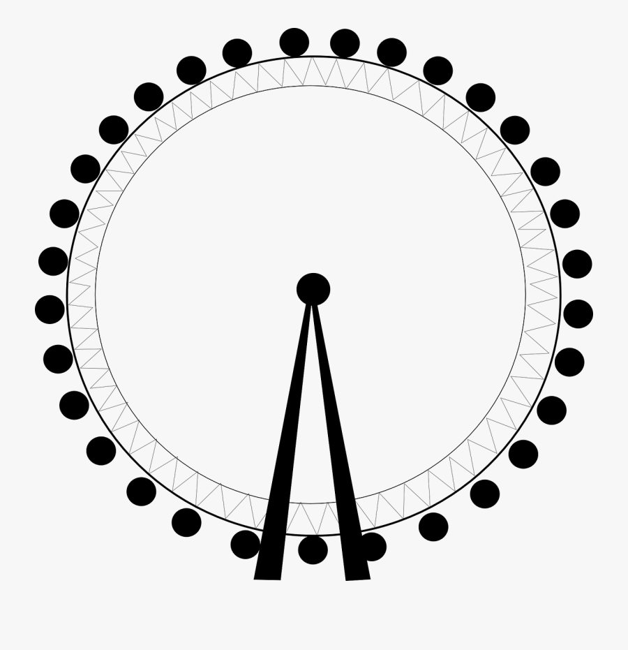 London Eye Clip Art, Transparent Clipart