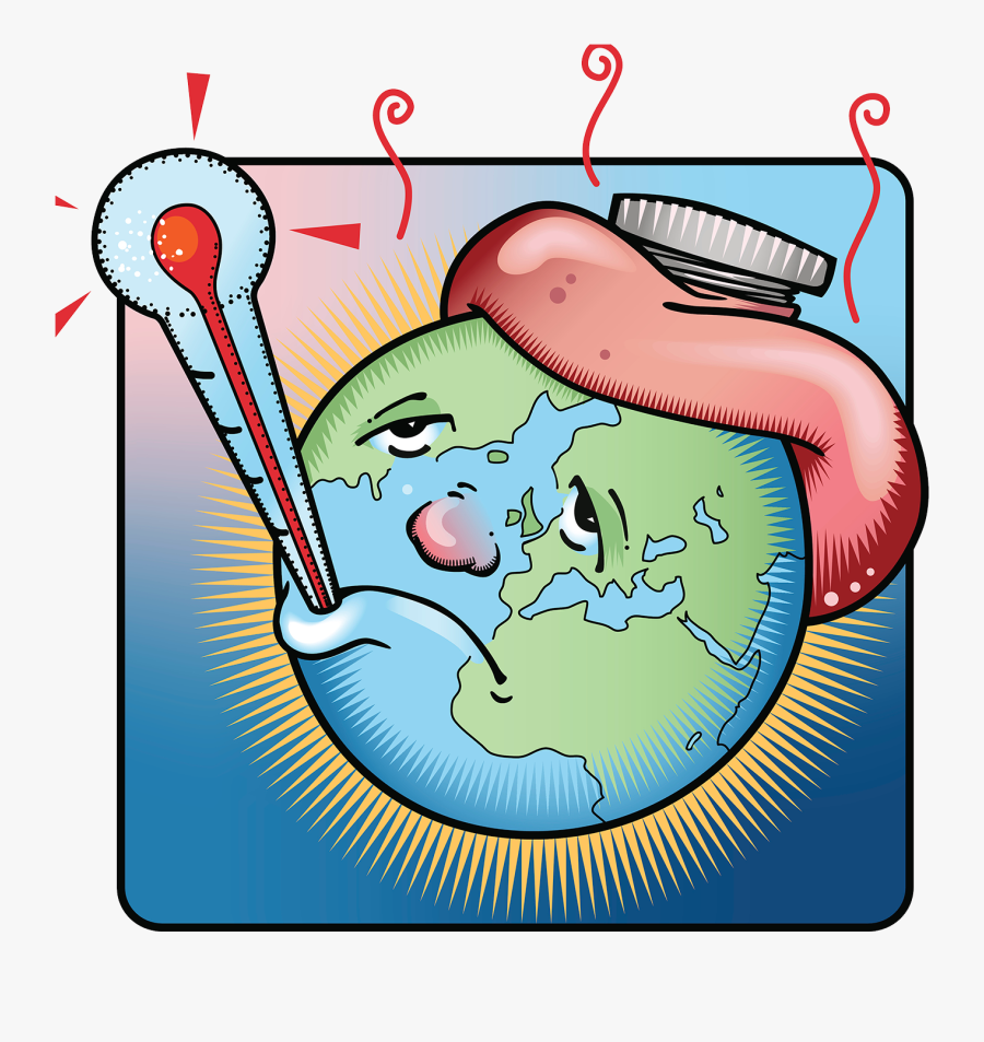Fever Hot Water Bottle Illustration - Earth Fever, Transparent Clipart