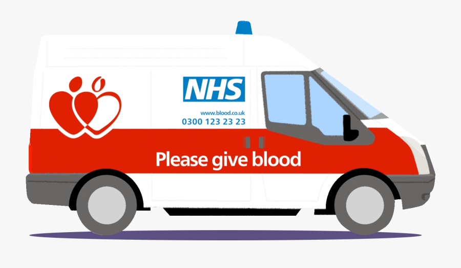 Donation Truck Cliparts - Nhs Blood Van, Transparent Clipart