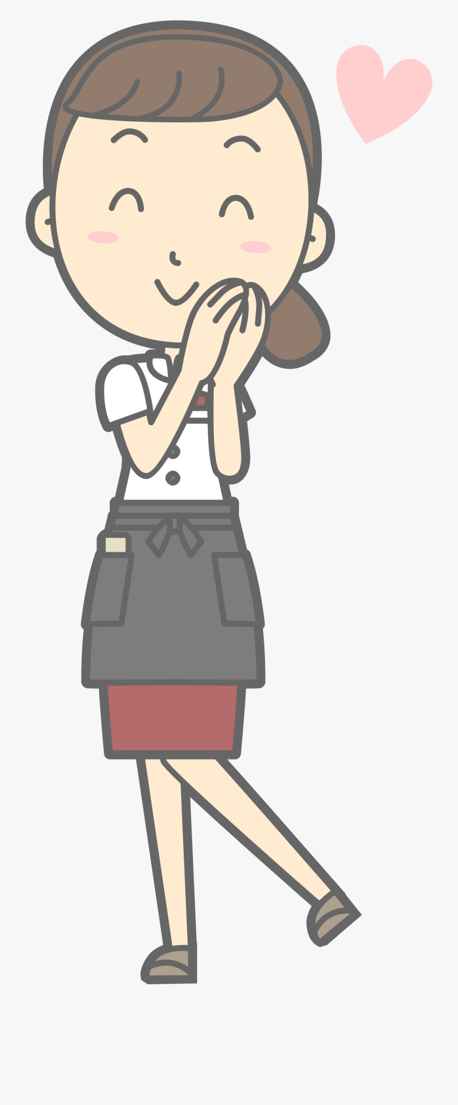 Waitress Clipart, Transparent Clipart