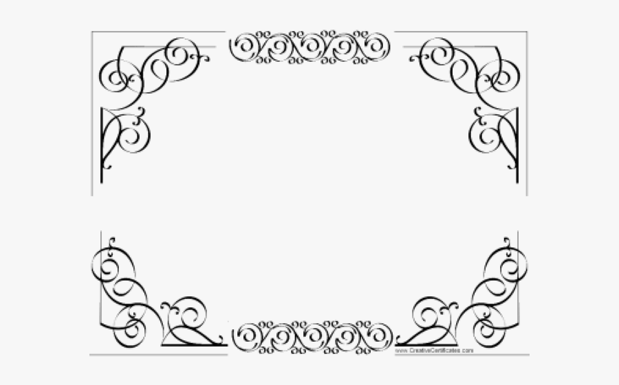 Certificate Template Clipart Border Line - Free Borders Design For Certificates, Transparent Clipart