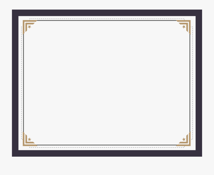 Picture Certificate Text Frame Design Pattern Border - Style, Transparent Clipart