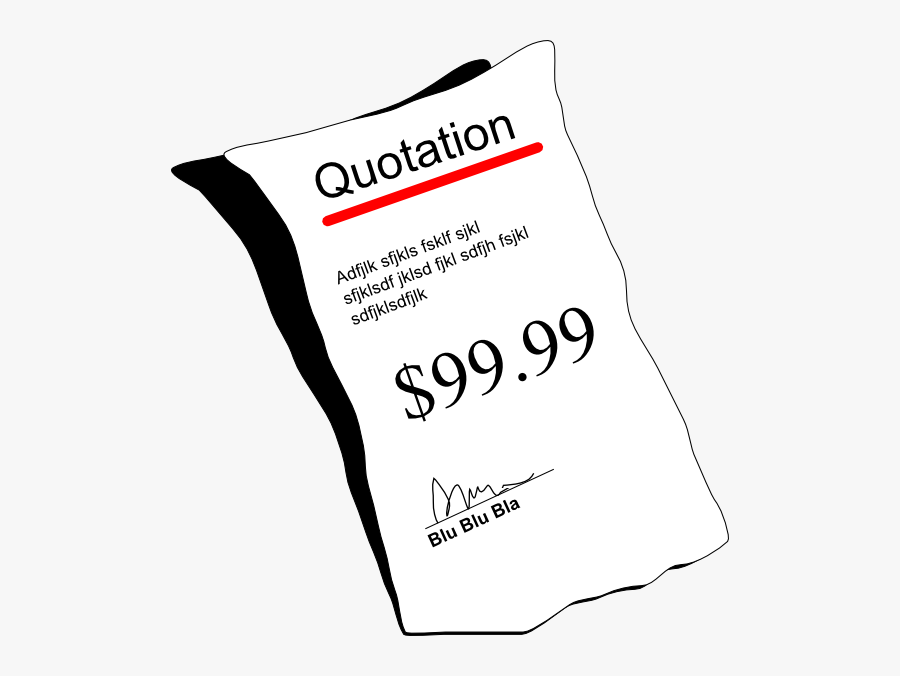 Price Quotation Clipart, Transparent Clipart