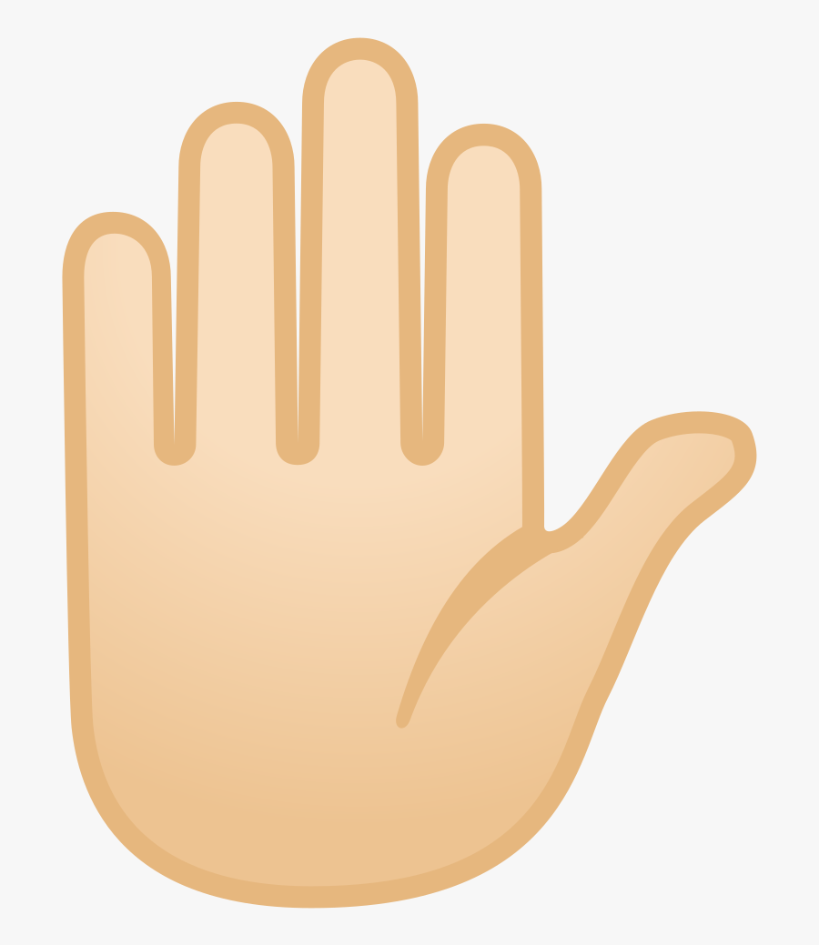 Transparent Raising Hand Clipart - Emoji Mao Cor De Pele, Transparent Clipart