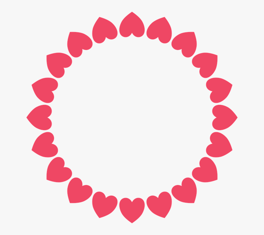 Frame Hearts Red Â - Good Night Sweet Whatsapp Dp, Transparent Clipart