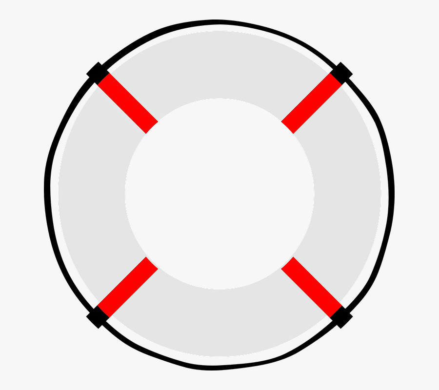 White Life Saver, Transparent Clipart