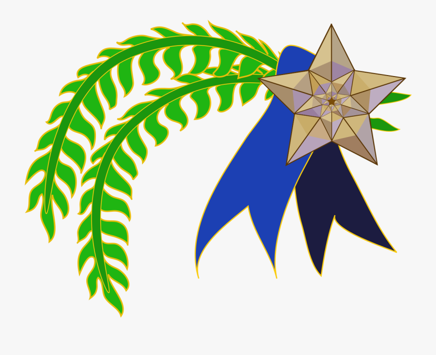 Fern Clipart Certificate - Ribbon Clipart For Certificates, Transparent Clipart