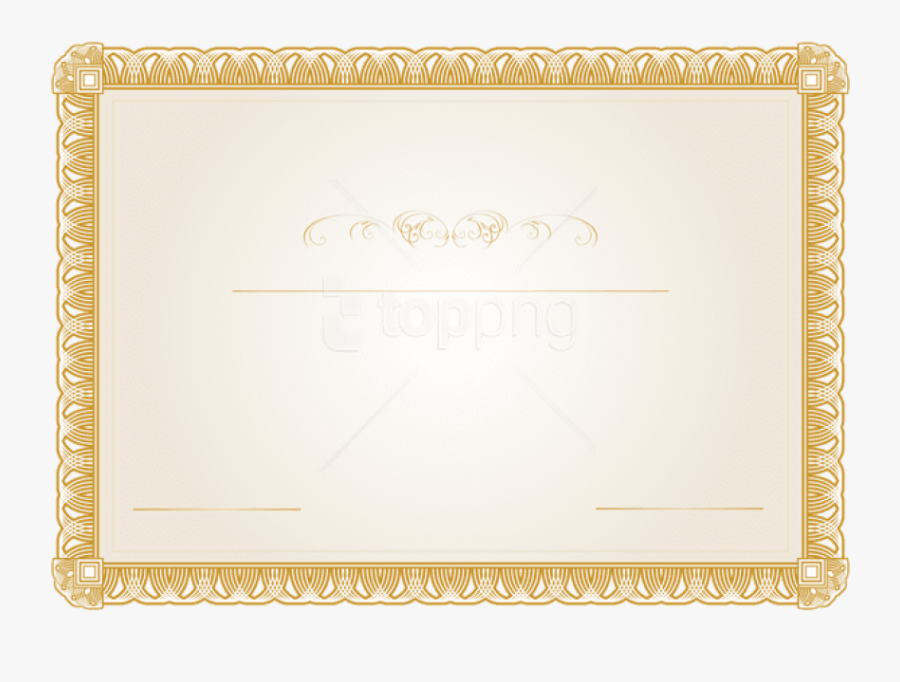 Download Clipart Photo Toppng - Certificate Background Hd, Transparent Clipart