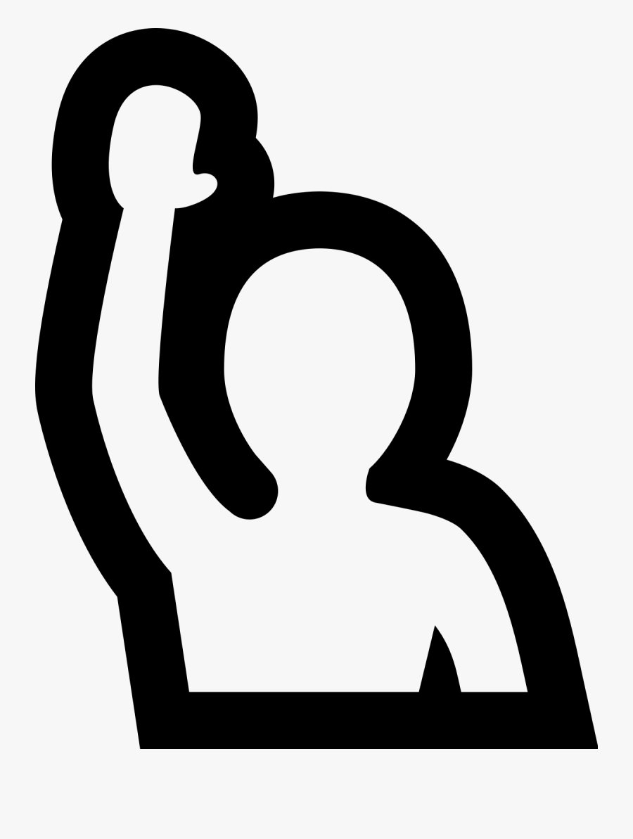 Noun Raised Hand - Person Raising Hand Png, Transparent Clipart